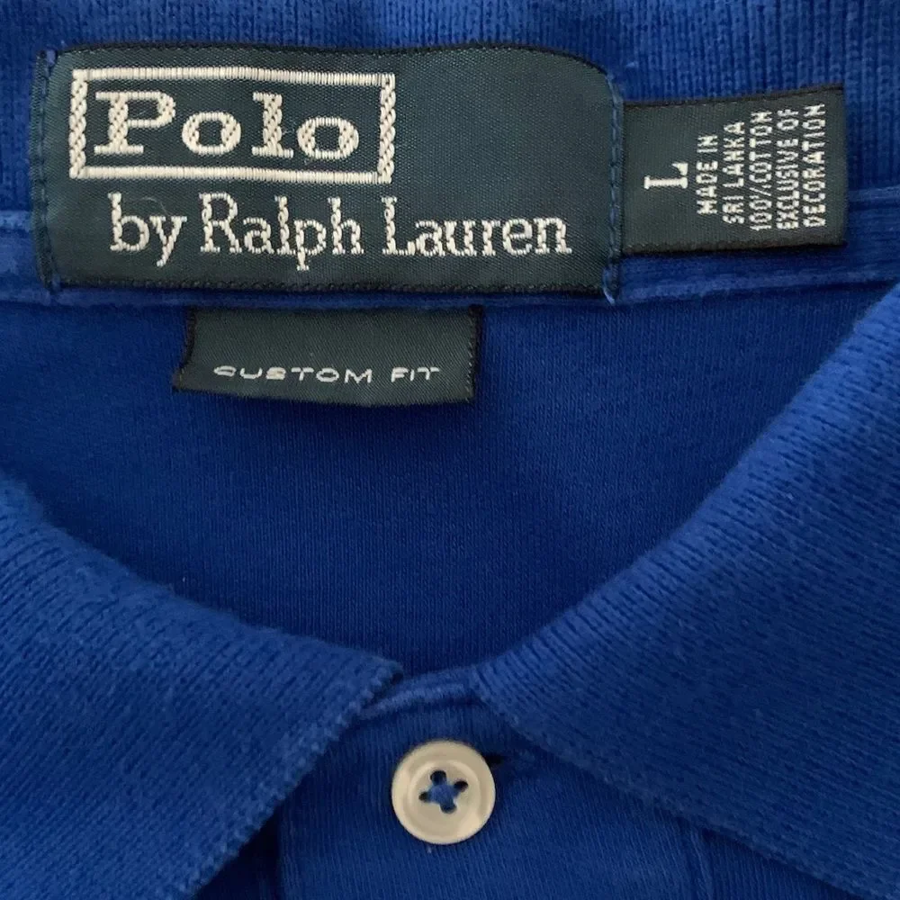 Polo by Ralph Lauren Men's Royal Blue Polo Shirt Size L